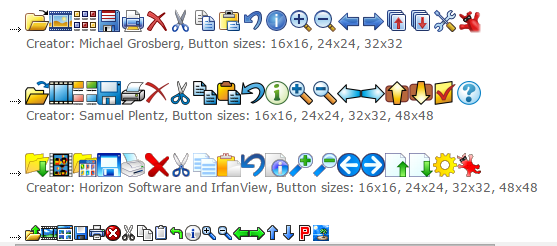 IrfanView工具栏